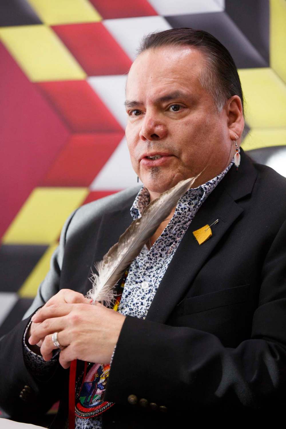MIKE DEAL / WINNIPEG FREE PRESS
Grand Chief Garrison Settee.