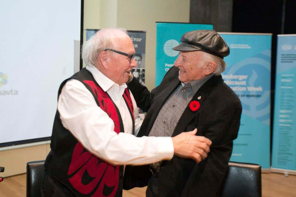 SUPPLIED
Fontaine and Holocaust survivor Nate Leipciger became, in the duo’s words, ‘best friends’ during nationwide speaking tours together on the trauma they experienced in youth.