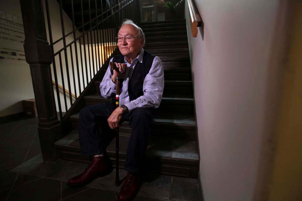 Ruth Bonneville / Winnipeg Free Press FILES
Author and advocate Theodore Fontaine tours the former Assiniboia Indian Residential School in Winnipeg in 2015. The building is now home to the Canadian Centre for Child Protection.
