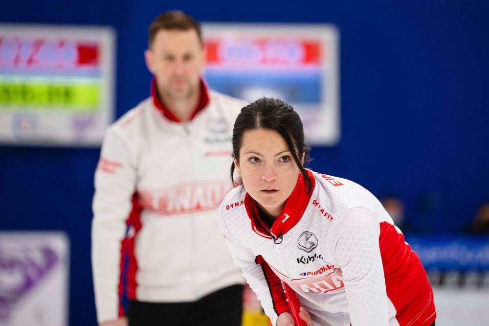 © WCF / Celine Stucki
Canada's Kerri Einarson and Brad Gushue were victorious against Italy on Thursday but fell to hosts Scotland in their afternoon game.