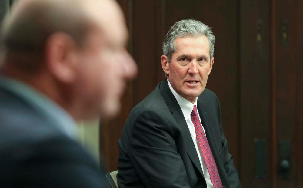 At a news conference Tuesday, Pallister said