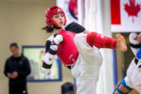 MIKAELA MACKENZIE / WINNIPEG FREE PRESS The Parks are not just looking for a podium finish for Skylar. They prefer a golden shine.