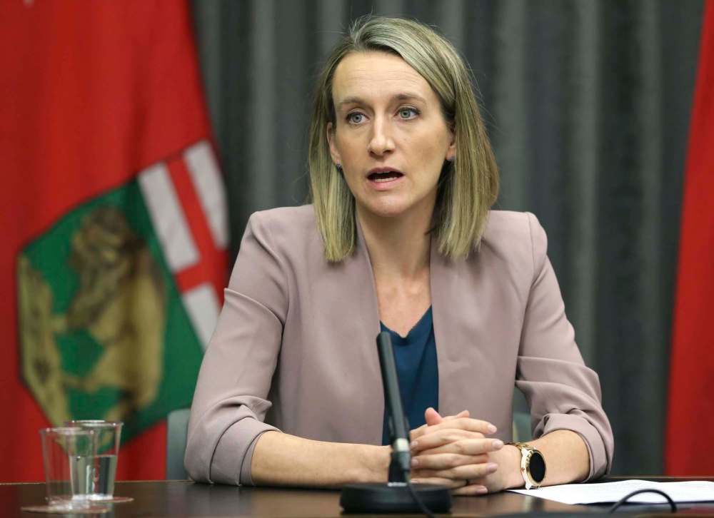 Dr. Joss Reimer, medical lead for the COVID-19 vaccine task force, said Wednesday provincial public health officials are still in the process of developing a vaccine incentive program. (Kevin King / Pool)
