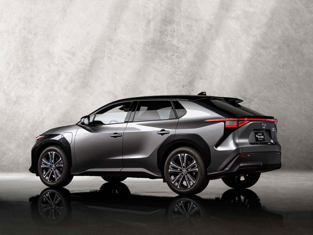 Supplied
The bZ4X shares styling cues with some of Toyota’s latest electrified vehicles, including the Venza, a hybrid gas-electric crossover.