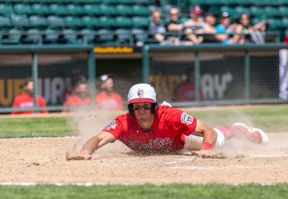 SASHA SEFTER / WINNIPEG FREE PRESS FILES
Wes Darvill is back with the Winnipeg Goldeyes after a stint with the Canadian men's national team. His return brings leadership and attitude to the struggling club.
