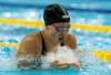 Frank Gunn / The Canadian Press
Winnipeg’s Kelsey Wog swims on her way to winning the women’s 100m breaststroke at the 2020 Olympic Swimming Trials in Toronto, Sunday.