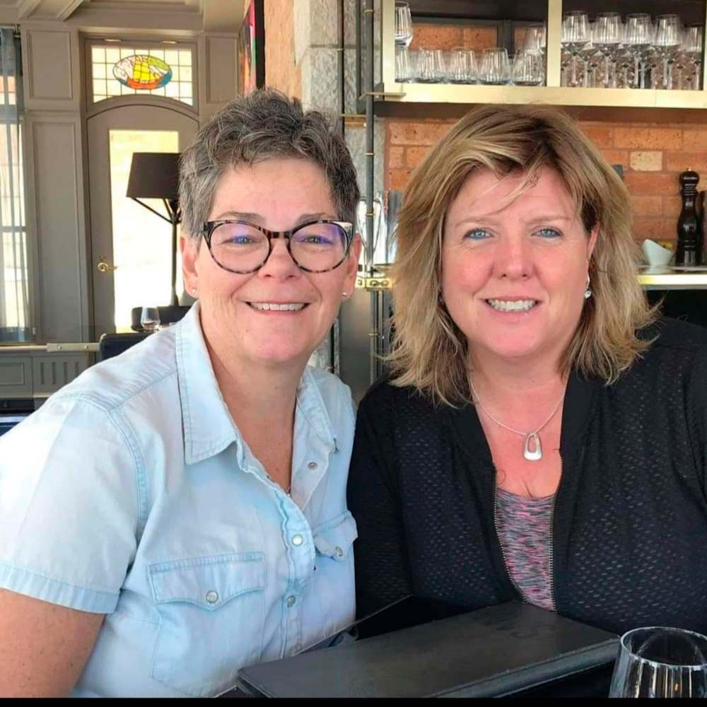 Supplied
Rita Leonard, left, and Paula Rutledge met at Club 200 24 years ago after being set up by friends.