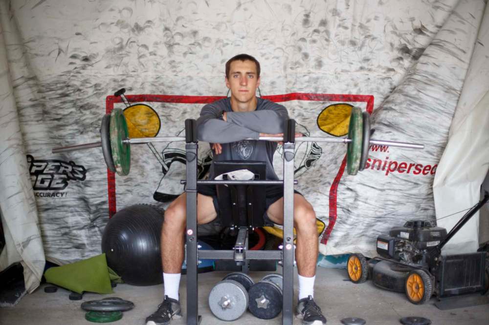MIKE DEAL / WINNIPEG FREE PRESS
NHL draft prospect Carson Lambos routinely tested as one of the fittest players on the Ice, something he has worked on diligently.