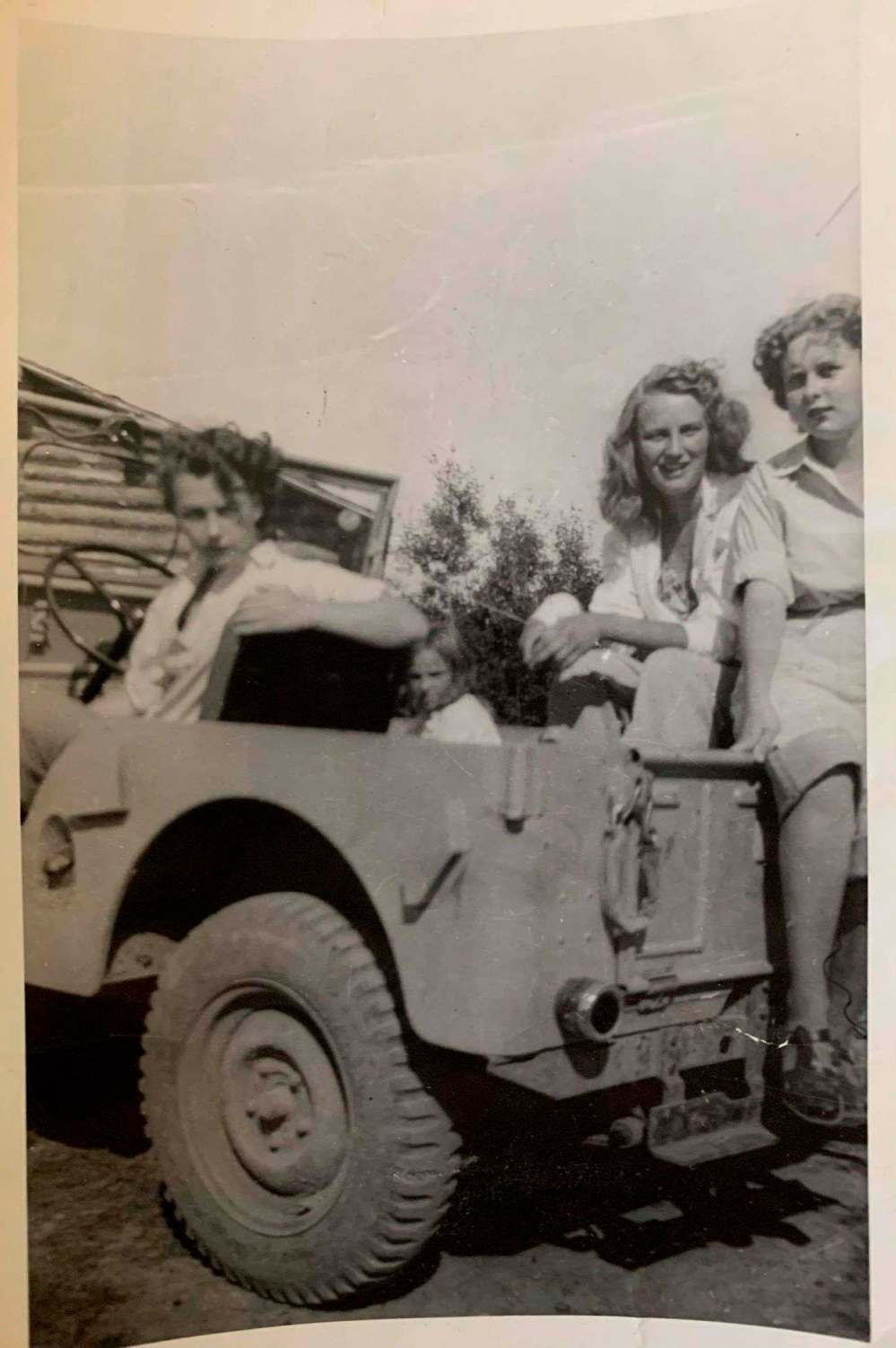 Supplied
Christianson (second from right) with a group of friends in a Jeep.