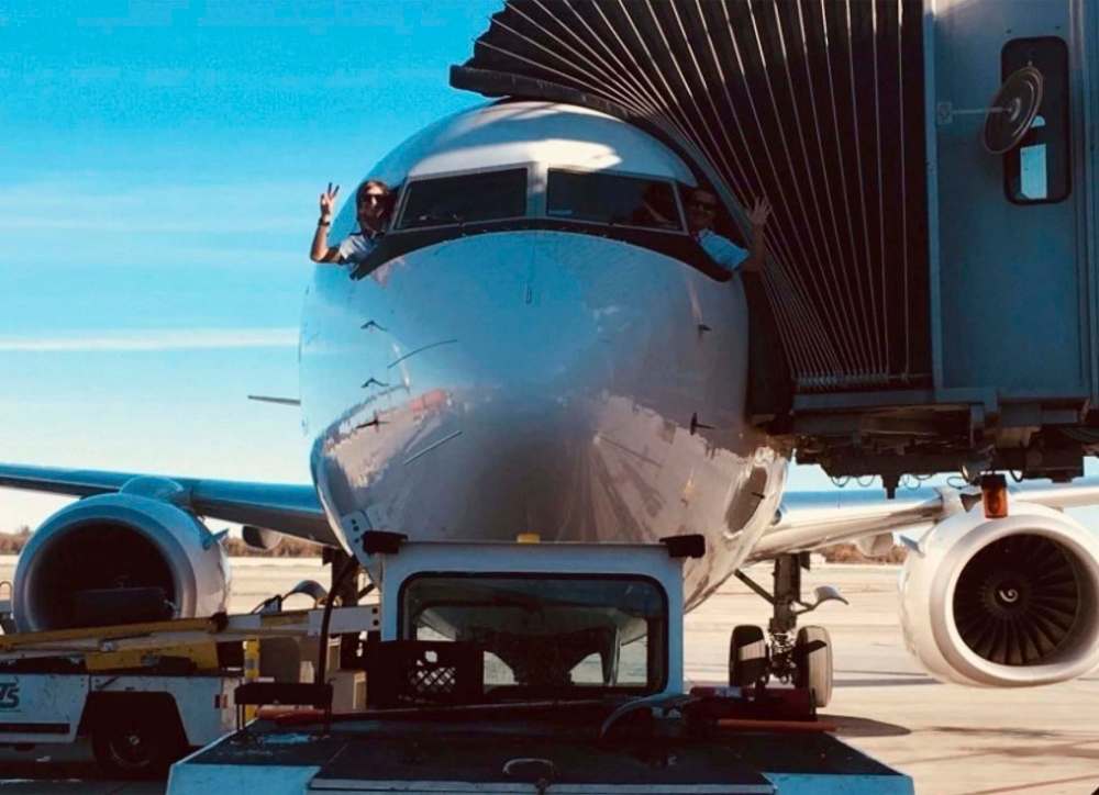 Popoff was a WestJet pilot before being laid off in 2020. (Supplied)