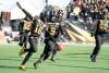 THE CANADIAN PRESS FILES/Peter Power
Hamilton Tiger Cats wide receiver Brandon Banks celebrates his touchdown reception from Hamilton Tiger Cats quarterback Dane Evans during first half CFL East Final football game in 2019.