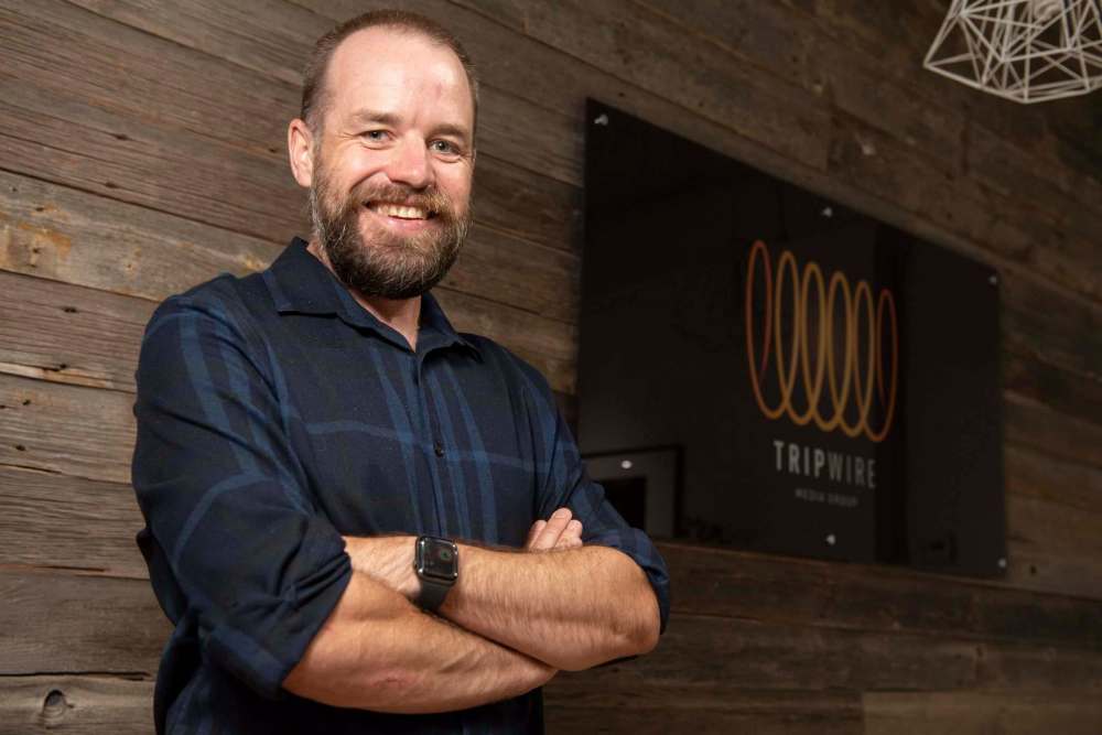 ALEX LUPUL / WINNIPEG FREE PRESS
Doug Darling, Tripwire’s CEO and executive creative director, said while they don’t produce the work they do in order to win awards, this one is ‘a super big deal.’