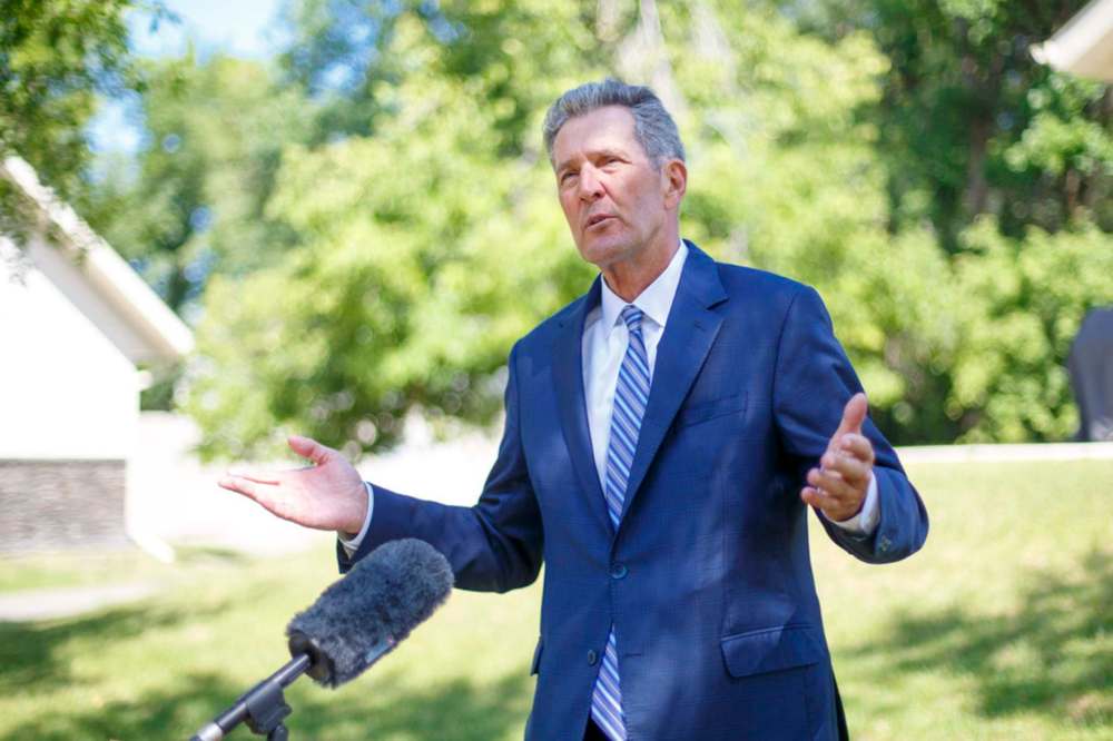 MIKE DEAL / WINNIPEG FREE PRESS
Manitoba Premier Brian Pallister: “The people who came here, to this country before it was a country, and since, didn’t come here to destroy anything — they came here to build.