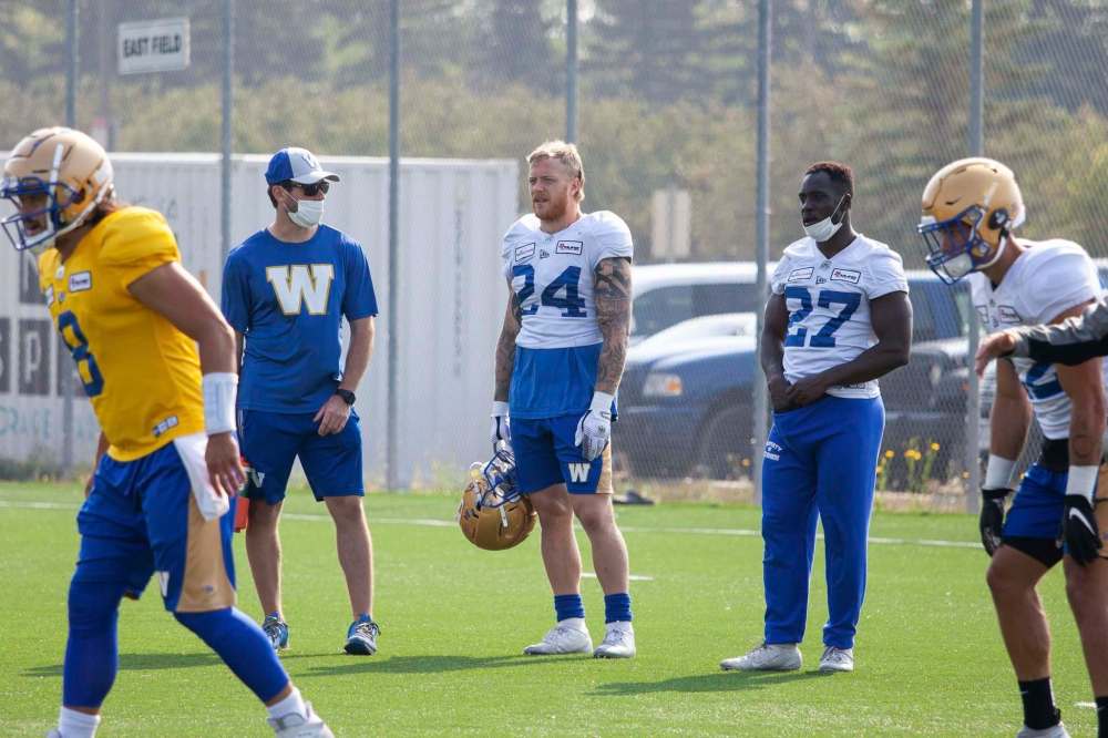 Mike Miller is closing in on the CFL’s all-time special teams tackles record. (Daniel Crump / Winnipeg Free Press)