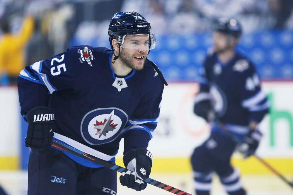 Paul Stastny joined the Jets for the club's 2018 playoff run, skated for Vegas for two seasons and rejoined the Jets last season. (John Woods / Winnipeg Free Press files)