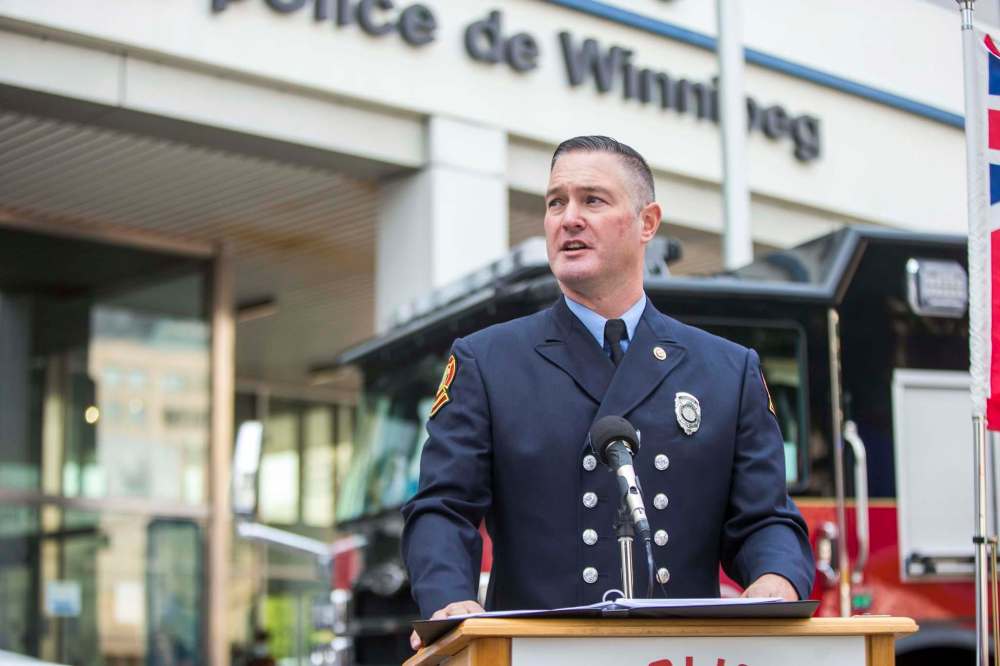 MIKAELA MACKENZIE / WINNIPEG FREE PRESS
Chad Swayze, a city firefighter who is chairman of the games, said it will be the largest event held in Manitoba.