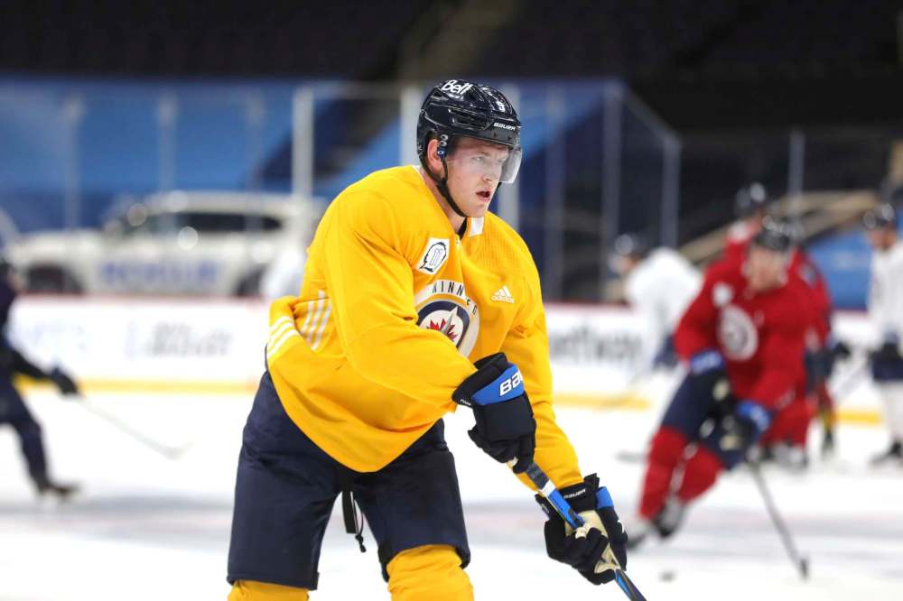 Andrew Copp is due a raise. (Ruth Bonneville / Winnipeg Free Press files)