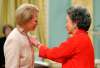 Jonathan Hayward / The Canadian Press files
In this 2004 photo, Governor General Adrienne Clarkson (right) presents Tannis Richardson with the Order of Canada during a ceremony at Rideau Hall in Ottawa.