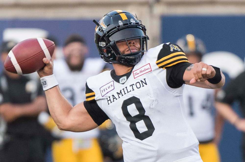 Hamilton Tiger-Cats quarterback Jeremiah Masoli (Graham Hughes / The Canadian Press files)