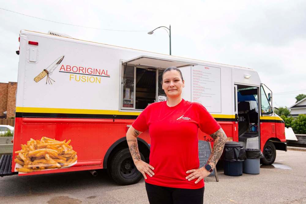 MIKE SUDOMA / Winnipeg Free Press
Chef Tara Hall has included traditional foods from her youth, such as bannock and pickerel, into her food truck's menu.