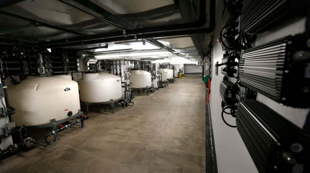 WAYNE GLOWACKI / WINNIPEG FREE PRESS files
Inside the Bonify plant: at left are the nutrient tanks for the grow rooms nearby.