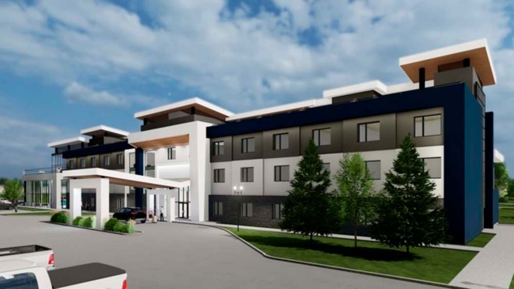 A 75-room hotel and aquatic centre in Niverville is slated to begin construction this fall. (Supplied)