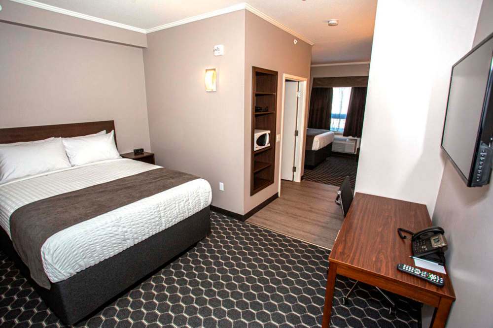 Proposed hotels feature a split room design, with a shared bathroom dividing two sleeping areas. (Supplied)