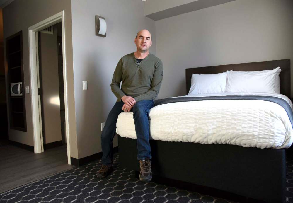 Steel Creek Developers vice-president Trevor Rempel at the Blue Crescent Hotel in Rivers. (Bud Robertson / Brandon Sun)