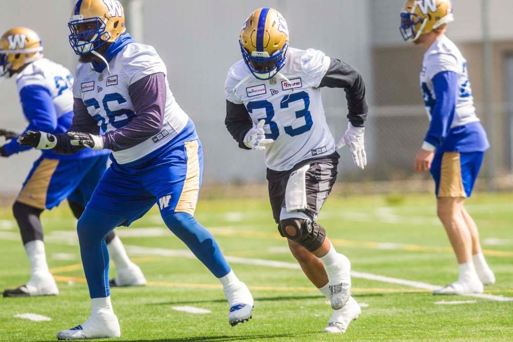 Andrew Harris will be in the Bombers lineup for the first time since they won the 2019 Grey Cup when they face the Calgary Stampeders. (Mikaela MacKenzie / Winnipeg Free Press files)