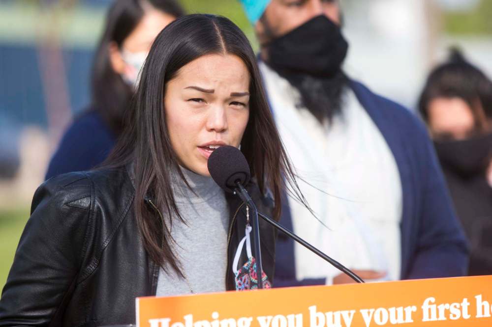 Winnipeg North NDP candidate Melissa Chung-Mowat. (Mikaela MacKenzie / Winnipeg Free Press)