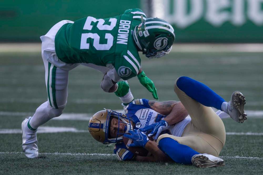 Drew Wolitarsky had four catches for 58 yards Sunday against the Roughriders. (Kayle Neis / The Canadian Press files)