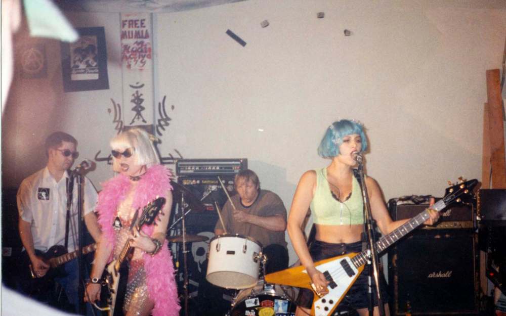 SUPPLIED
Wilson (left) and Ligaya Fatima perform in the Vancouver punk band JP5 in Salt Lake City.