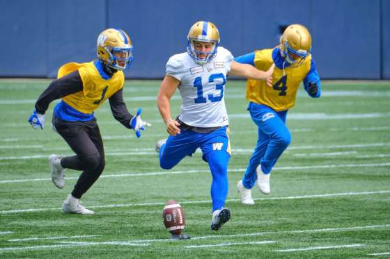 MIKE DEAL / WINNIPEG FREE PRESSBombers kicker Marc Liegghio says two of his field-goal attempts against Saskatchwan came up short because his plant foot was too far ahead of the ball.