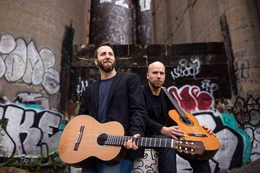SUPPLIED
The guitar duo of Adam Cicchillitti and Steven Cowan will perform as part of the Winnipeg Classical Guitar Society’s International Artist Concert Series.