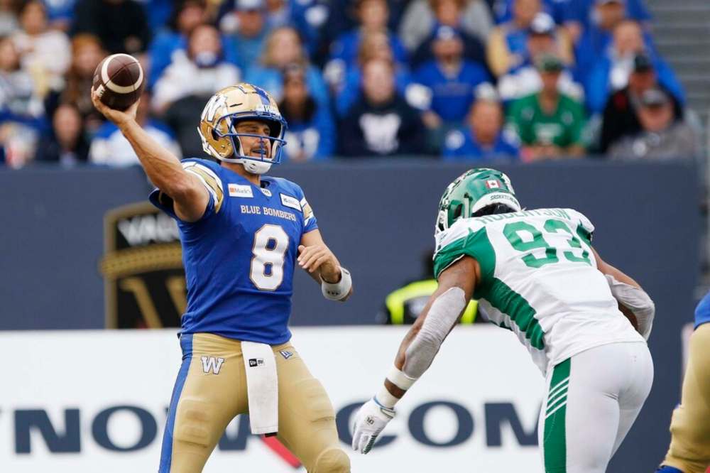 THE CANADIAN PRESS/John Woods
Winnipeg Blue Bombers quarterback Zach Collaros: