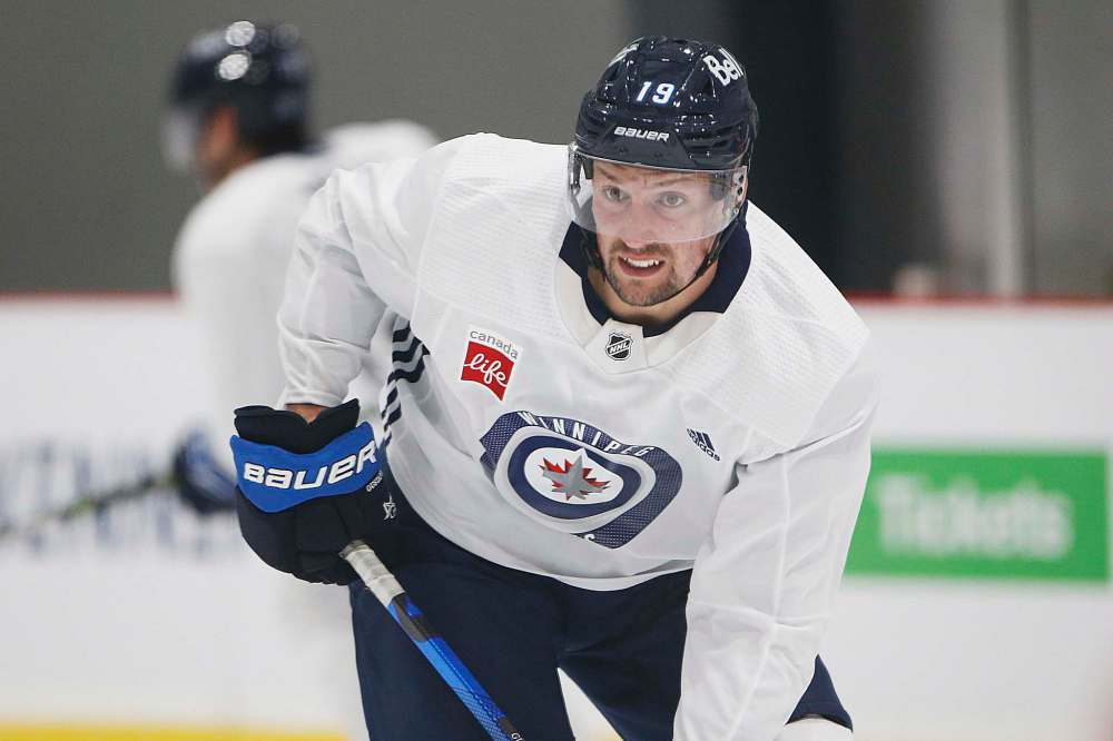 JOHN WOODS / WINNIPEG FREE PRESS
Winnipeg Jets prospect David Gustafsson during their prospect training camp in Winnipeg, Sunday.