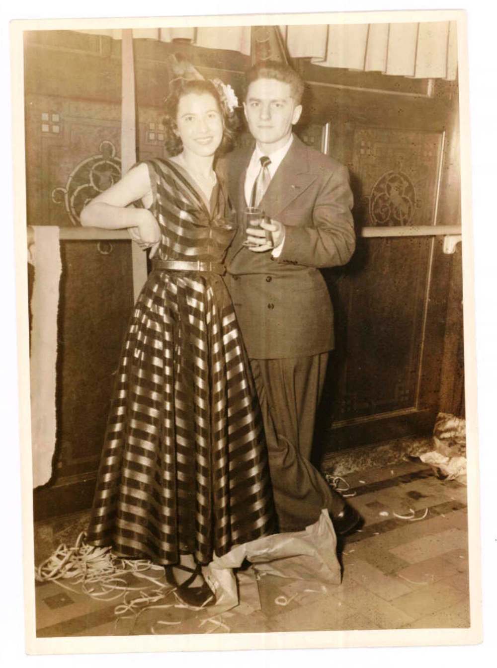supplied
Bernice Marmel and her ex-husband Max Marmel on New Year's Eve in 1948.