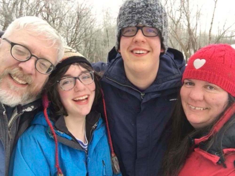 SUPPLIED 
Paul Westdal with his daughter, Veronica, son, Robertson, and wife, Jennifer, last year.