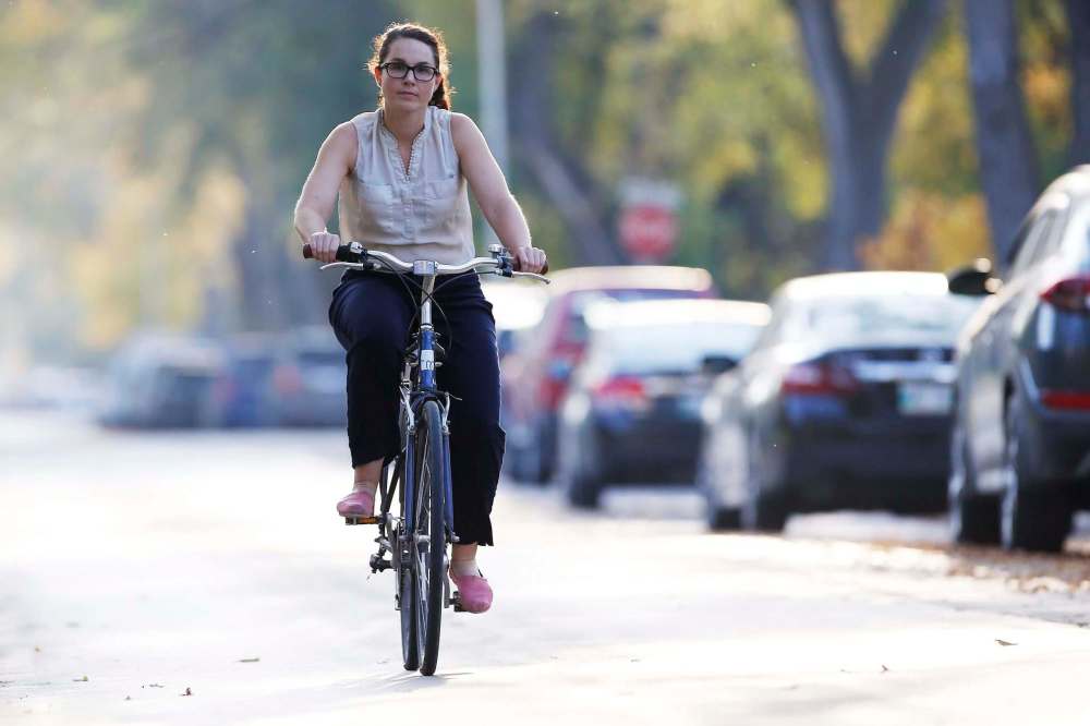 JOHN WOODS / WINNIPEG FREE PRESS
Mel Marginet, workplace commuter options co-ordinator at Green Action Centre, says more green transportation funding is needed.