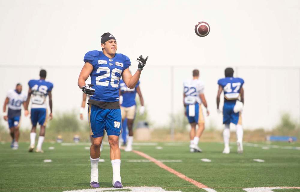 Sergio Schiaffino Perez will be the first Mexican to play in the CFL when he suits up against the Lions. (Mike Sudoma / Winnipeg Free Press files)