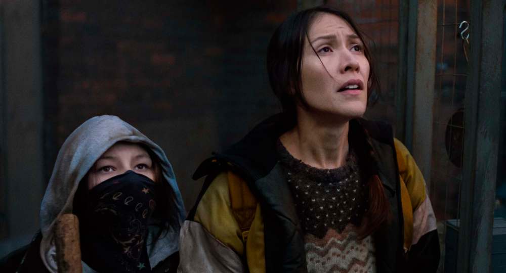 Alcina Pictures
Brooklyn Letexier-Hart, left, and Elle-Máijá Tailfeathers in Night Raiders, a drama set in a dystopian future with echoes of Canada's shameful history.