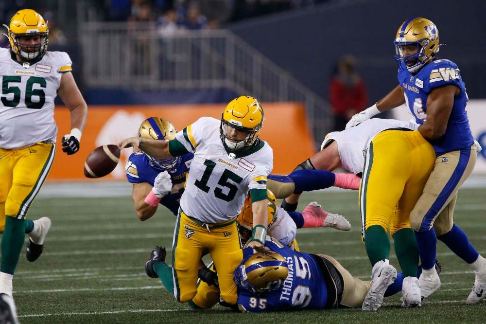 Of the 110 points the Bombers have surrendered this season, only 33 have come in the second half, with only six in the fourth quarter. (John Woods / The Canadian Press files)