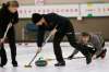 JOHN WOODS / WINNIPEG FREE PRESS
Alex Forrest plays Sean Grassie in the Provincial Mixed Curling Championship at the Granite Curling Club in Winnipeg Monday.