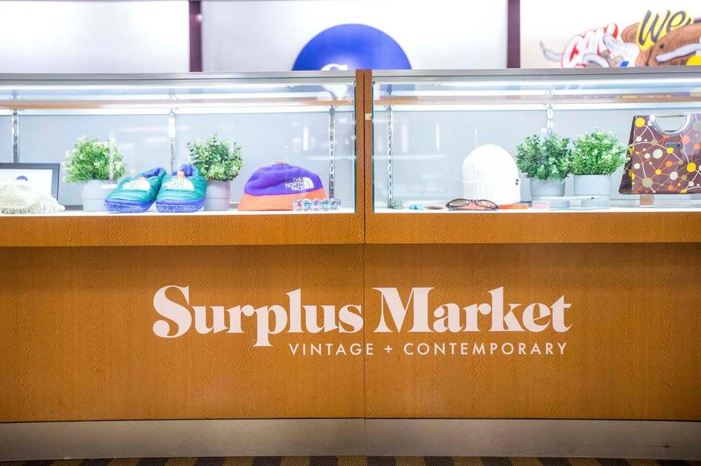 MIKAELA MACKENZIE / WINNIPEG FREE PRESS
Surplus Market's store-within-a-store concept, featuring goods from 11 vendors, opened Oct. 13 in the Bay Polo Park, in a spot where until recently Tokyo Olympics gear was sold.
