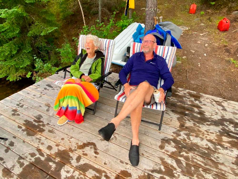 Supplied
Anne, seen here at her son John’s cottage last season, always had an easy laugh and sense of fun.
