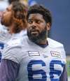 MIKE DEAL / WINNIPEG FREE PRESS
Winnipeg Blue Bombers' Stanley Bryant will play his 100th game with the Bombers against the Elks.