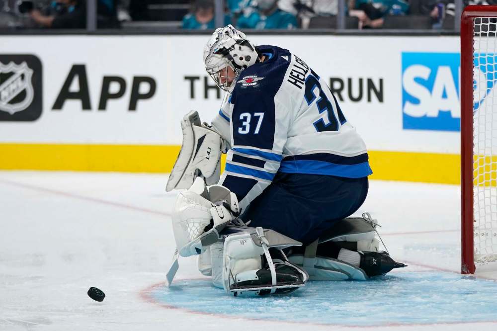 Connor Hellebuyck hasn’t looked his usual brilliant self through two games.