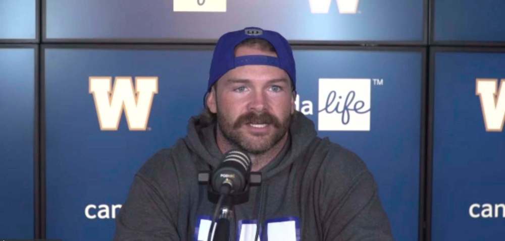 Supplied
Winnipeg Blue Bombers long-snapper Mike Benson will play his 100th CFL game Saturday against the B.C. Lions.