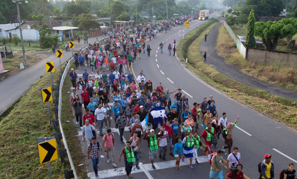 (AP Photo/Moises Castillo)
In this October 2018 photo, Central American migrants begin their march from Ciudad Hidalgo, Mexico, to the U.S. with the intention of seeking asylum. As global warmingcontinues to create extreme weather events, the term ‘climate refugee’ must be added to the official dialogue on migration.