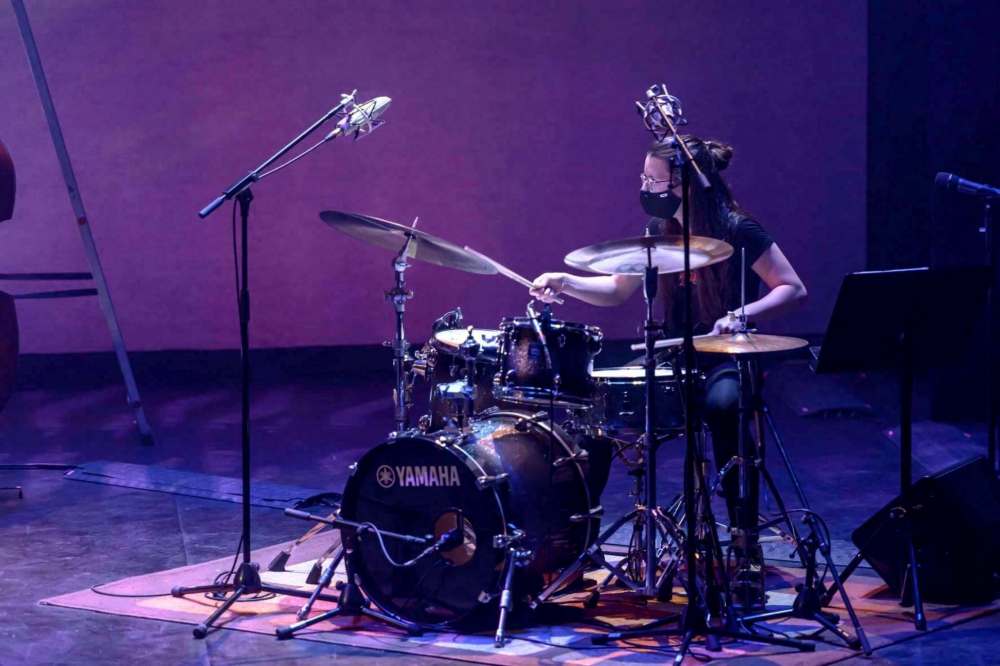 Supplied
Winnipeg-born jazz drummer and composer Haraschuk performs during a concert.
